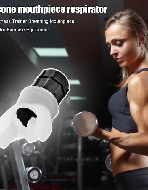 Load image into Gallery viewer, Lung Face Mouthpiece Respirator Breathing Exercise Device Respiratory Muscle Trainer Breathing Trainer Easy to Clean
