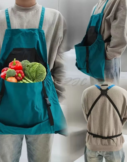 Load image into Gallery viewer, HarvestMate Outdoor Apron – Large Pocket Gardening Apron Backpack for Efficient Harvesting &amp; Tool Storage
