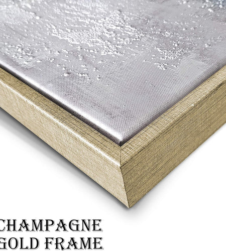 Abstract Canvas Framed Wall Art: Marble Abstract Heavy Texture Pictures Minimalist Painting with Gold Foil for Bedroom (40”W X 30''H, Multiple Sizes)