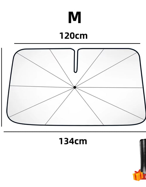 Load image into Gallery viewer, SunShield 360 – Rotatable Umbrella-Style Car Windshield Sunshade with UV &amp; Heat Protection
